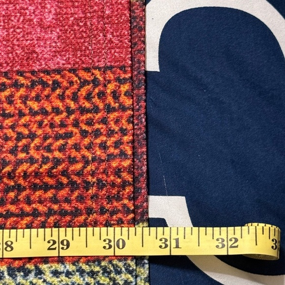 Men's Graphic Color Block Plaid / Check Waffle Henley Shirt Short Sleeve Size3XL - Picture 4 of 4